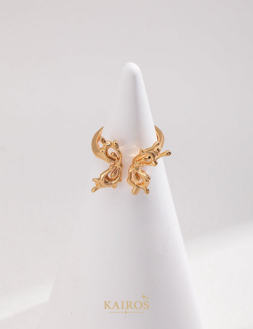 Kairos logo-only cover - Butterfly Orchid Pearl Ring