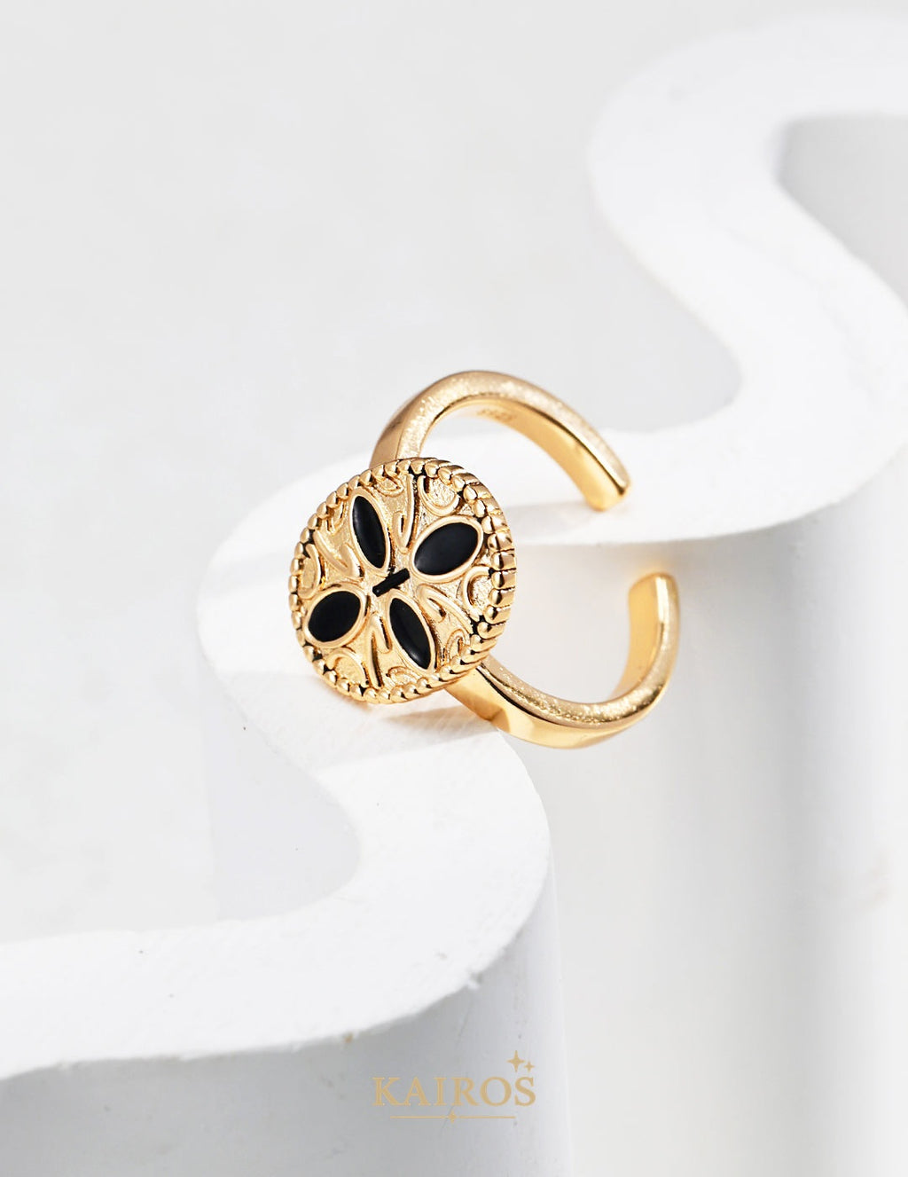 Kairos logo-only cover - Palace Muse Enamel Ring