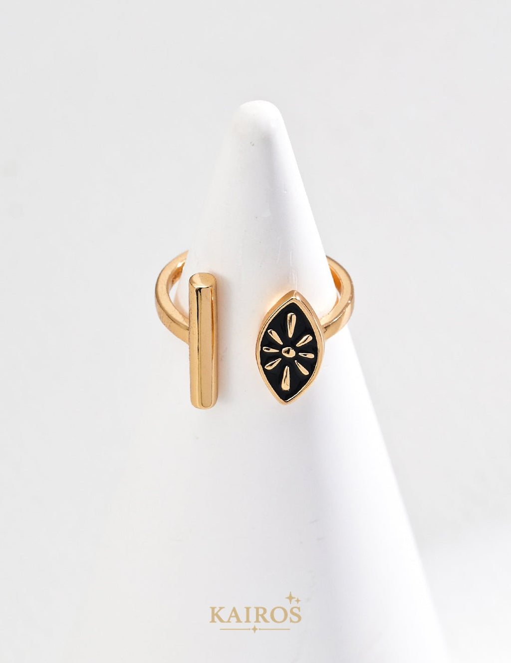 Kairos logo-only cover - Enamel Grace Ring