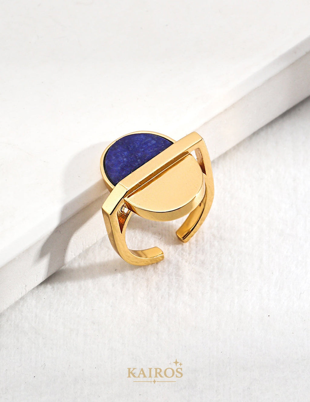 Kairos logo-only cover - Celestial Lapis Lazuli Serenity Ring