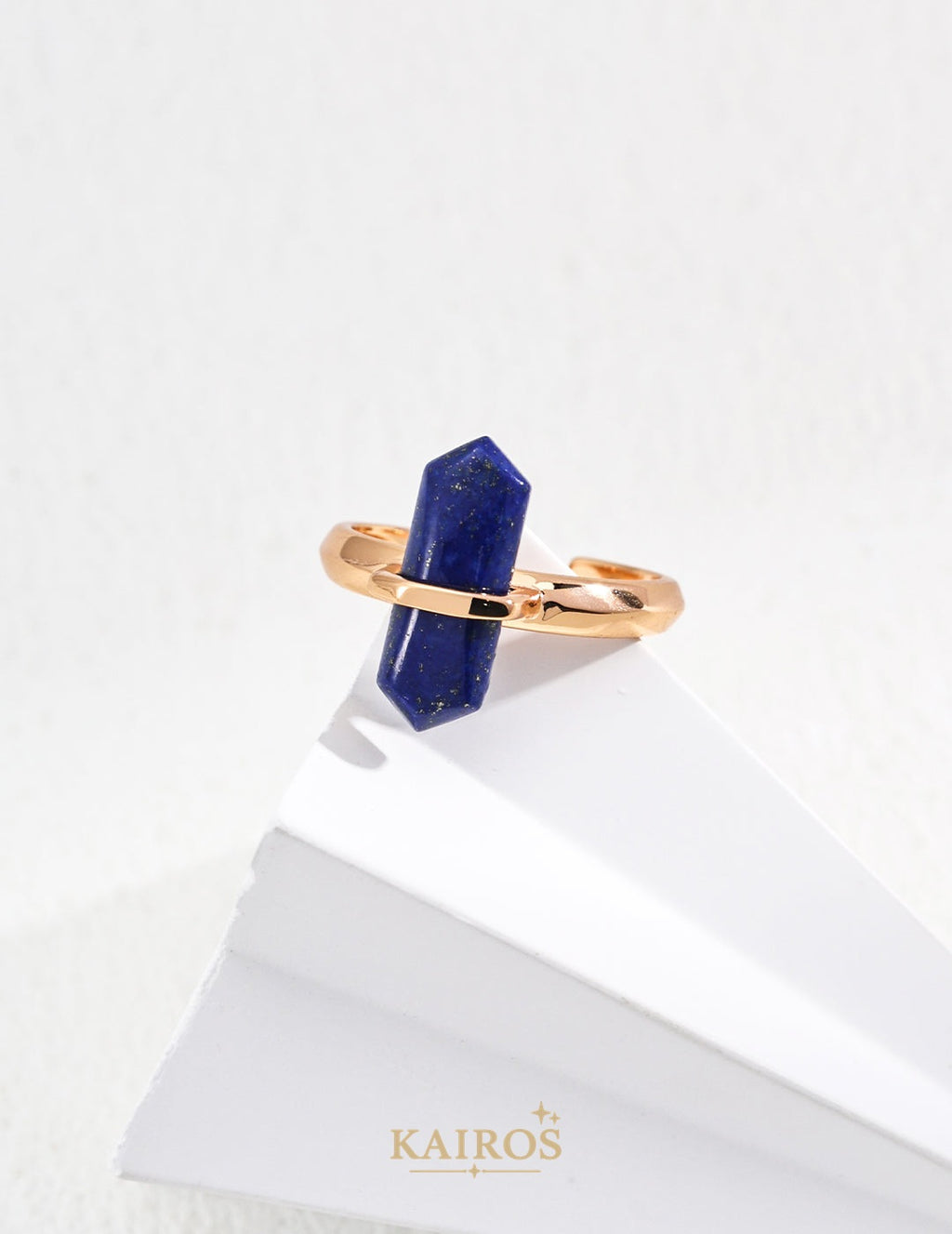 Kairos logo-only cover - Celestial Lapis Lazuli Grace Ring