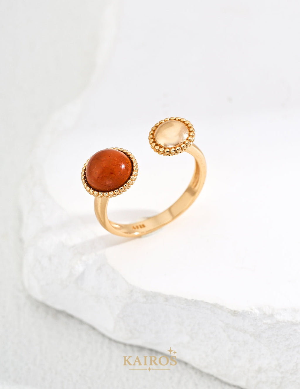 Kairos logo-only cover - Vintage Grace Bloom Ring