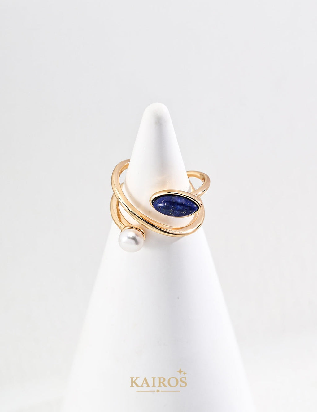 Kairos logo-only cover - Pearl Serenity Ring