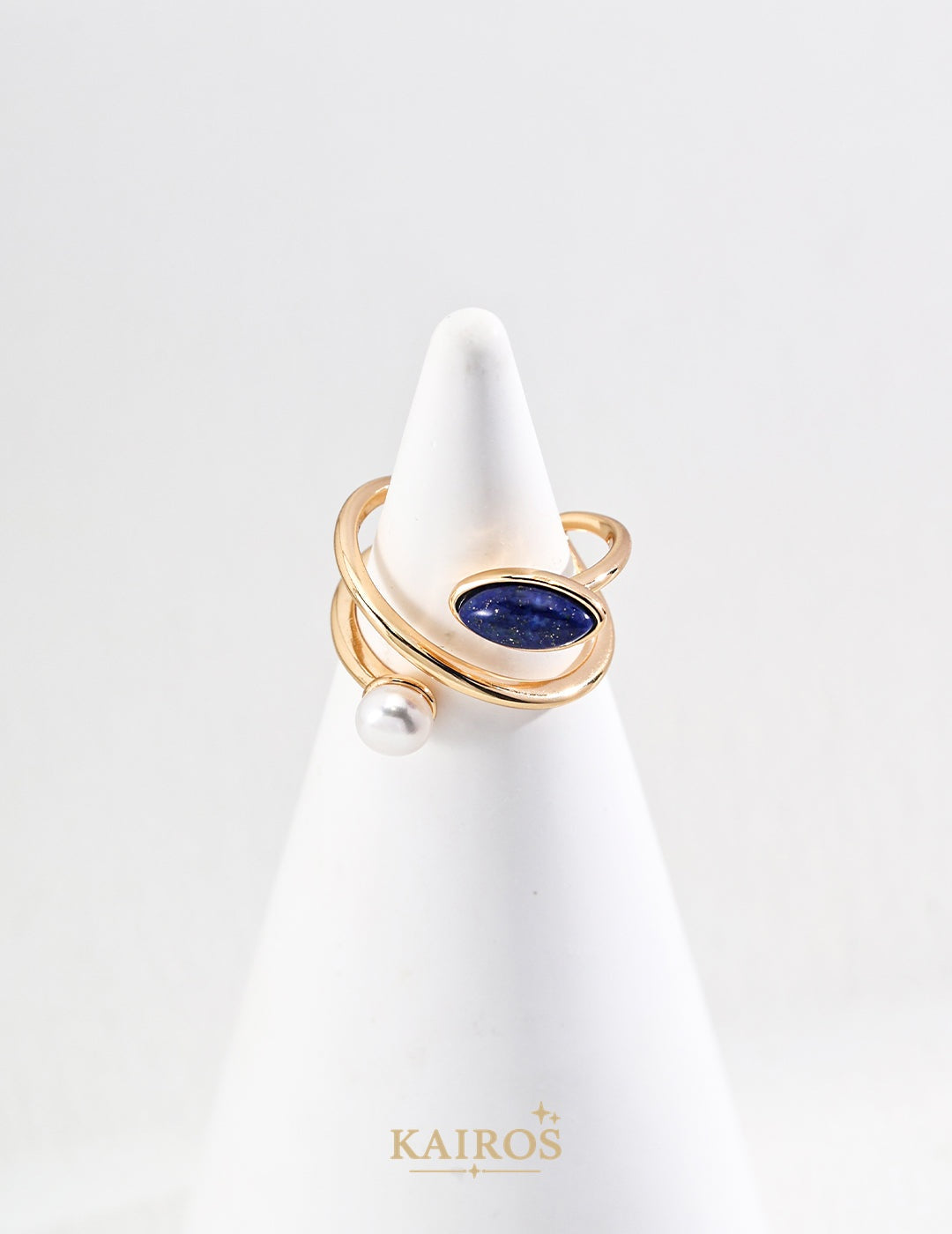 Kairos logo-only cover - Pearl Serenity Ring