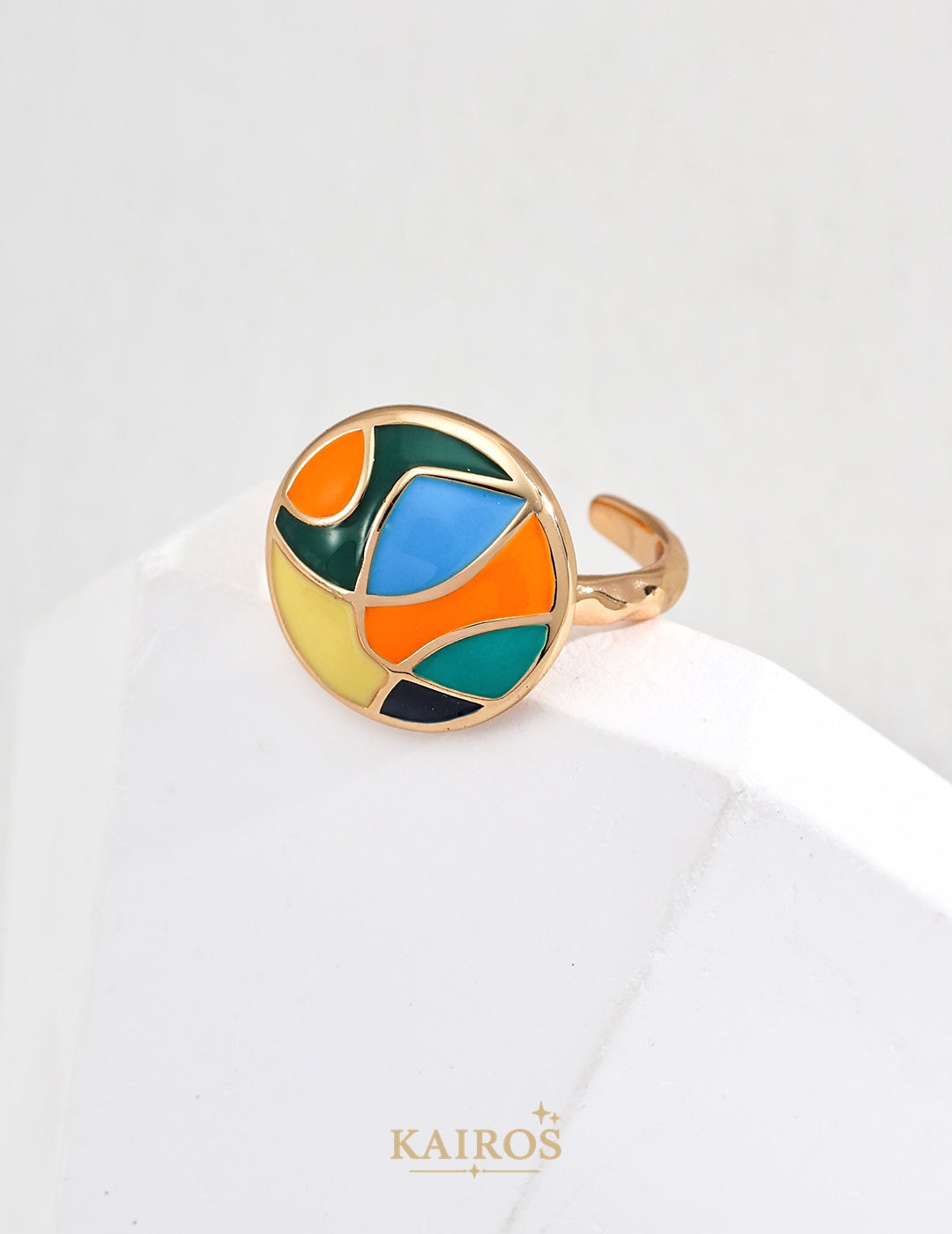 Kairos logo-only cover - Enamel Renewal Ring