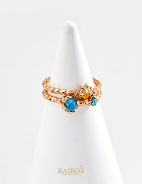 Kairos logo-only cover - Celestial Star Turquoise Ring