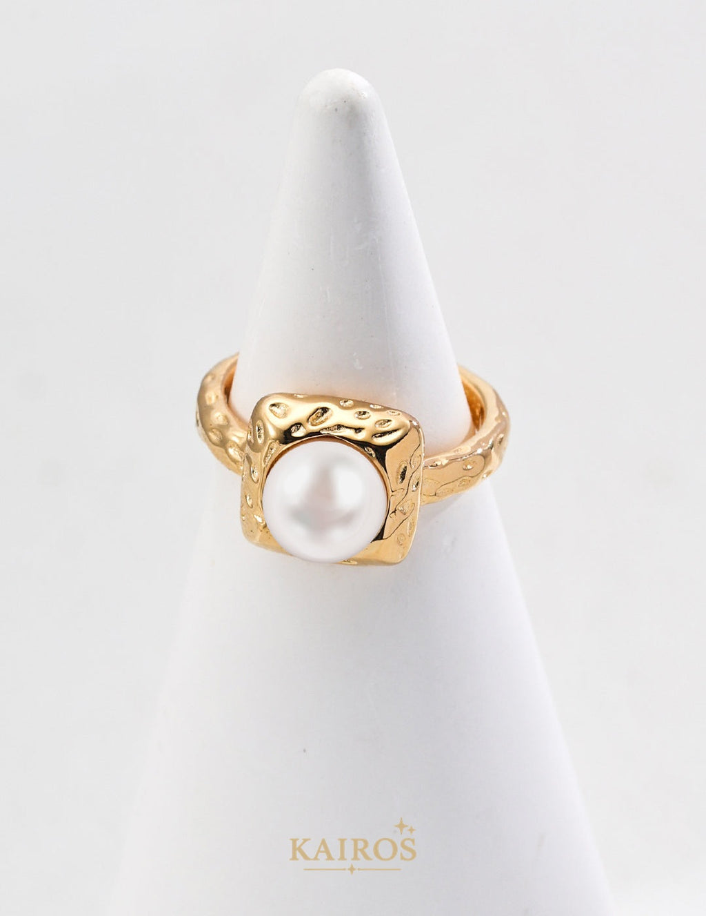 Kairos logo-only cover - Pearl Light Bloom Ring