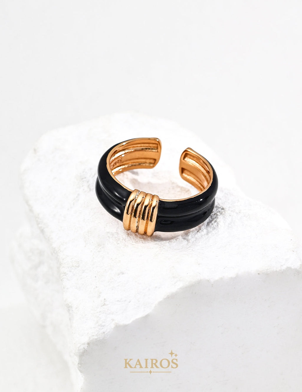 Kairos logo-only cover - Enamel Radiance Grace Ring