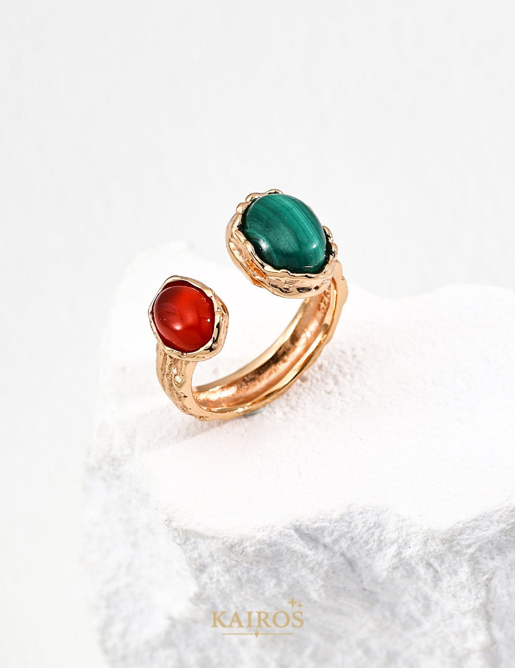 Kairos logo-only cover - Tiger Eye Renewal Ring