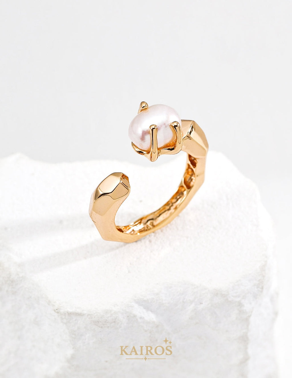Kairos logo-only cover - Pearl Romance Ring