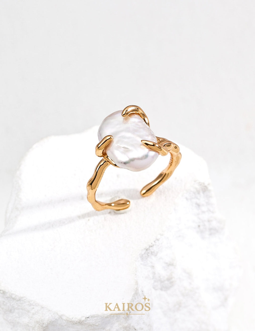 Kairos logo-only cover - Pearl Light Ring