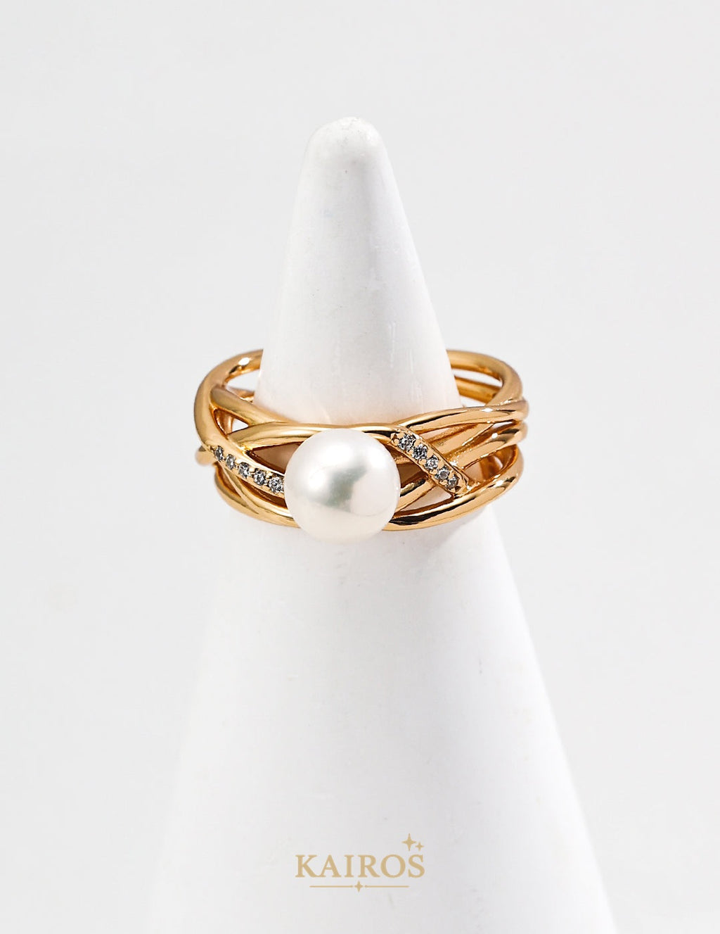 Kairos logo-only cover - Celestial Star Pearl Light Ring