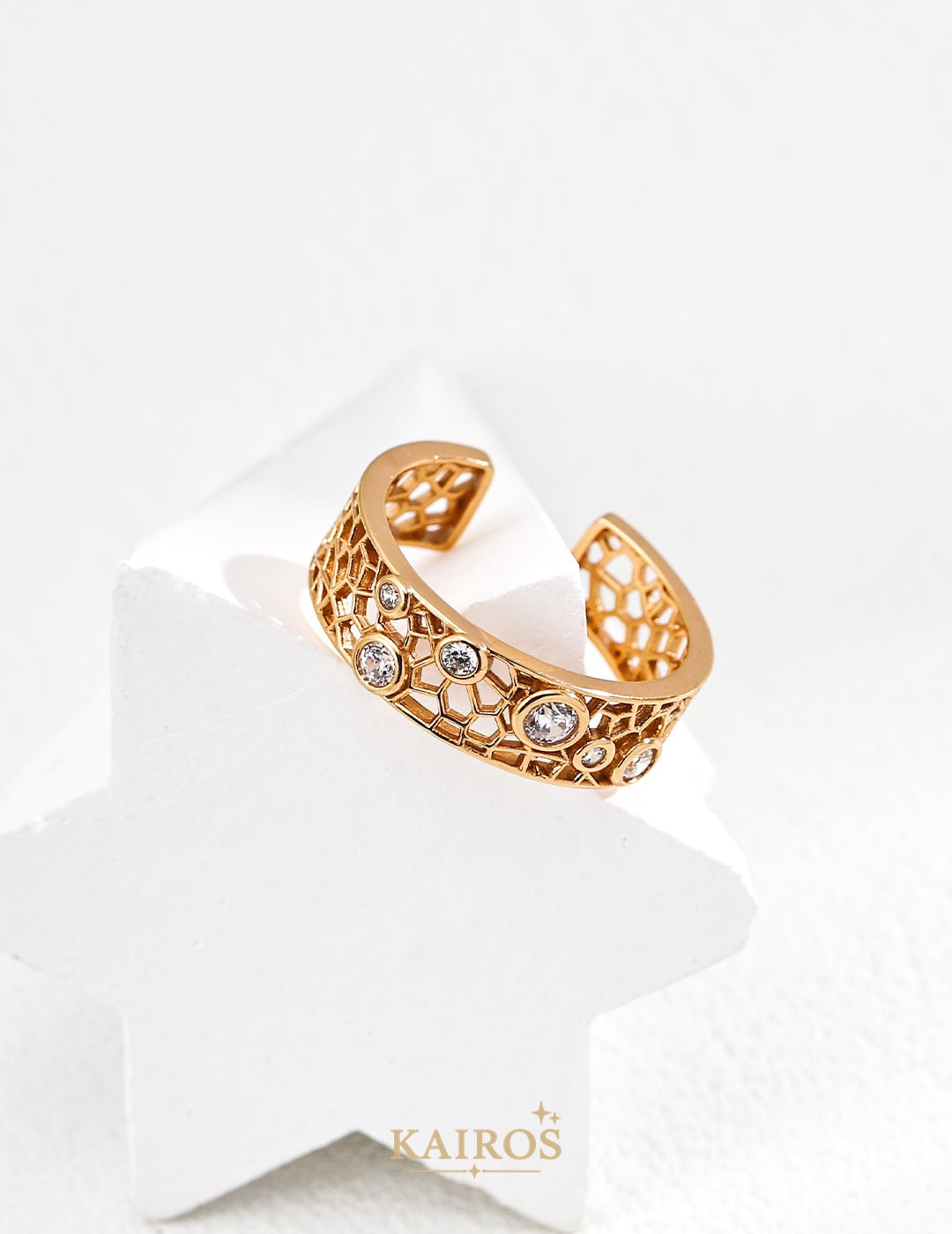Kairos logo-only cover - Dewdrop Sparkle Ring