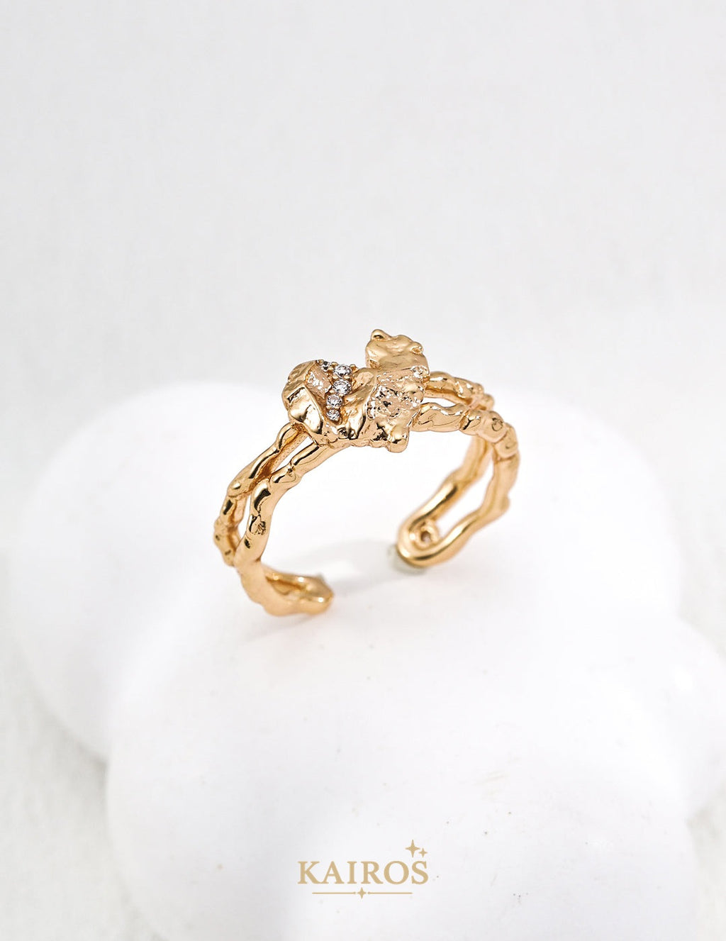 Kairos logo-only cover - Heart Echo Light Ring