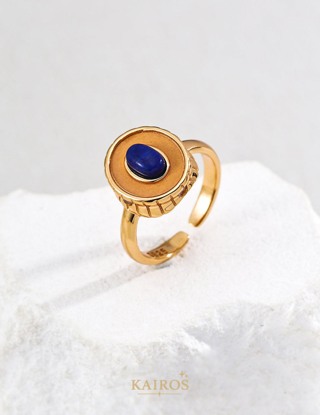 Kairos logo-only cover - Arc Lapis Lazuli Ring