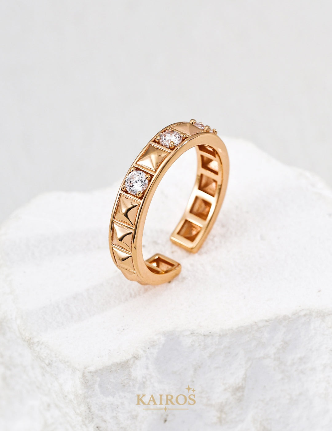 Kairos logo-only cover - Square Halo Sparkle Light Ring
