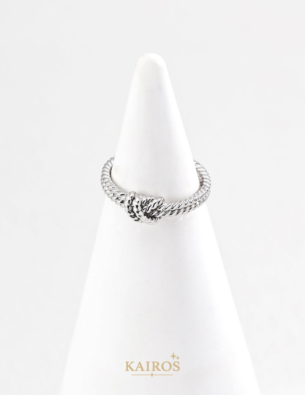 Kairos logo-only cover - Lucky Knot Ring