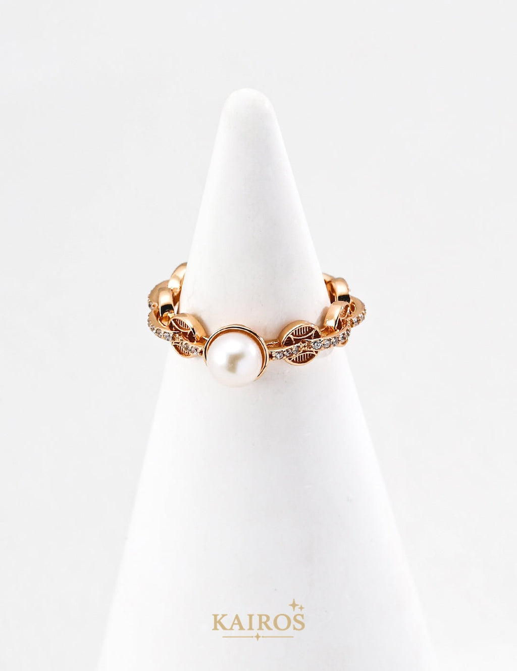 Kairos logo-only cover - Fortune Coin Pearl Ring