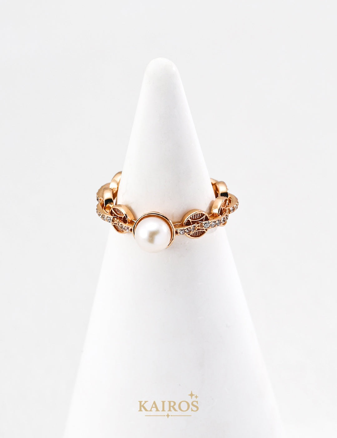 Kairos logo-only cover - Fortune Coin Pearl Ring