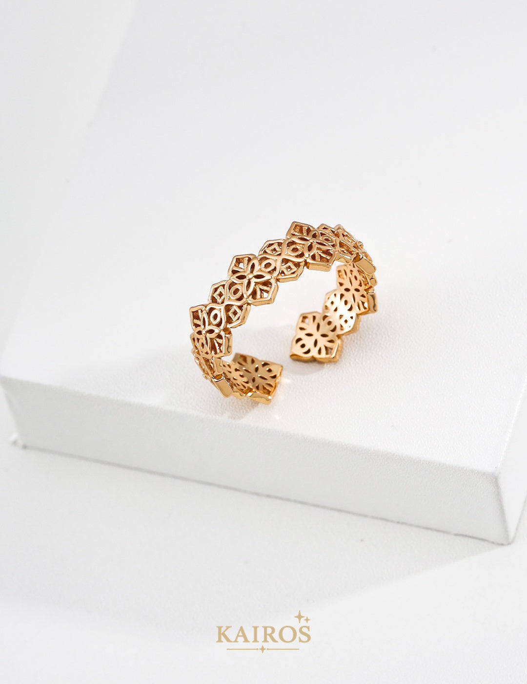 Kairos logo-only cover - Twin Vine Ring