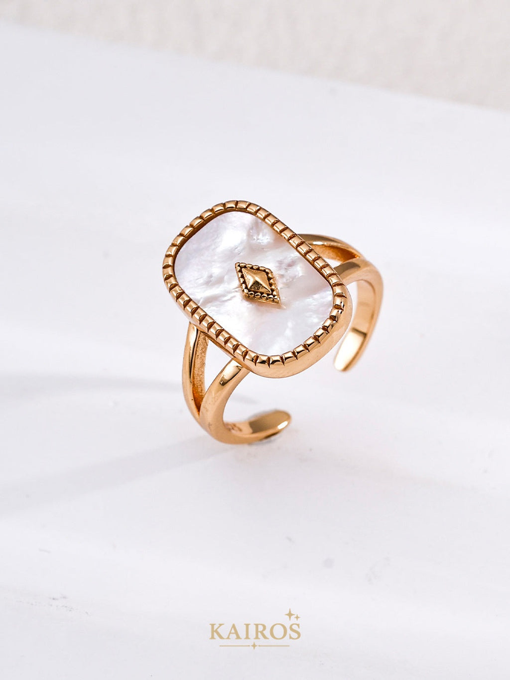Kairos logo-only cover - J0377 Vintage Gold Mother of Pearl