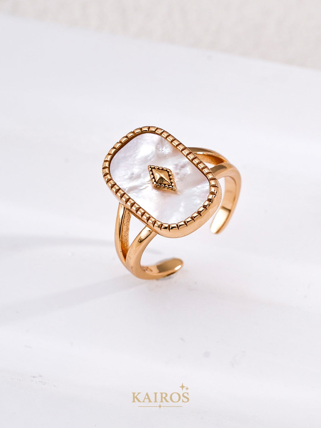 Kairos logo-only cover - J0377 Vintage Gold Mother of Pearl