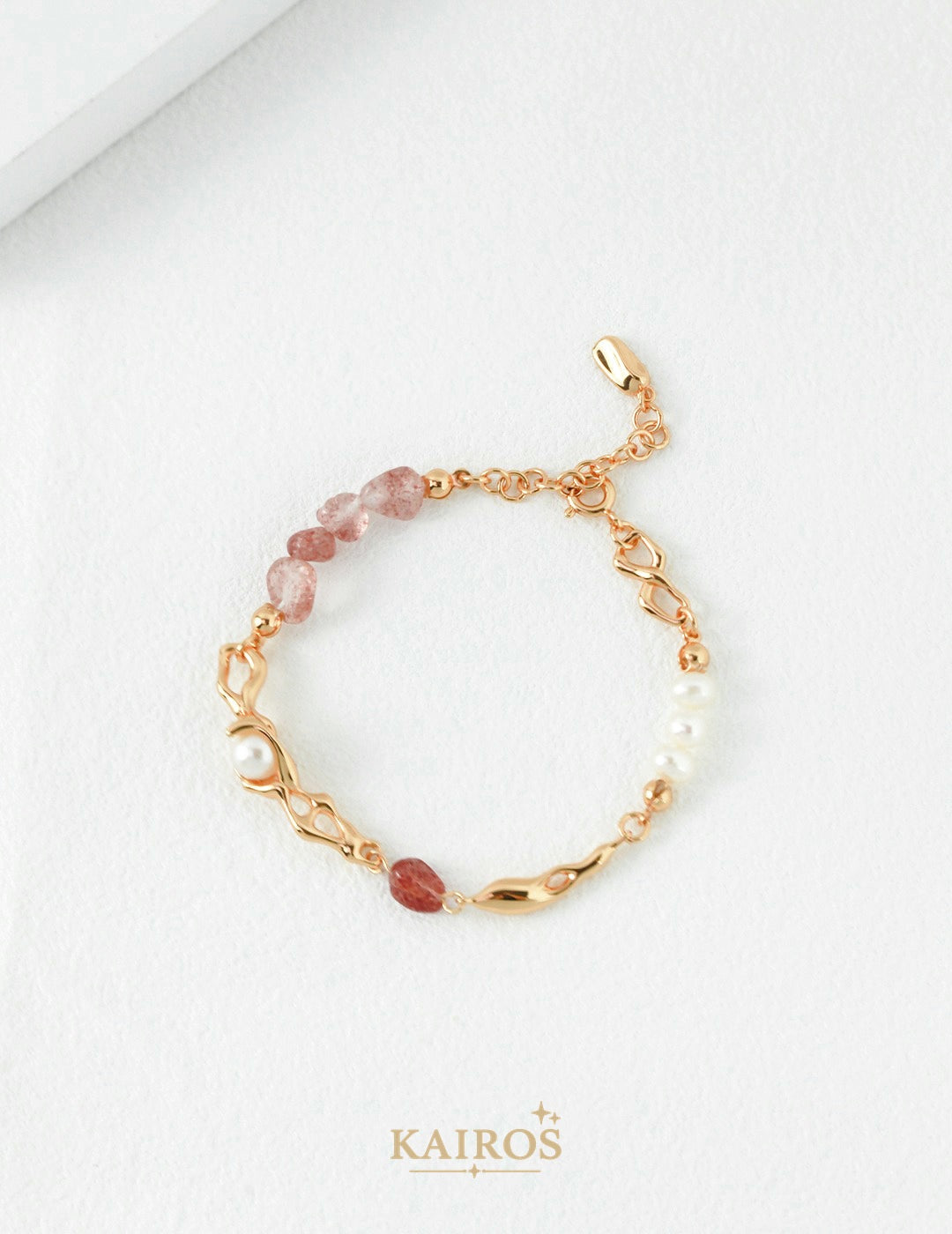 Kairos logo-only cover - Woven Pearl Bracelet