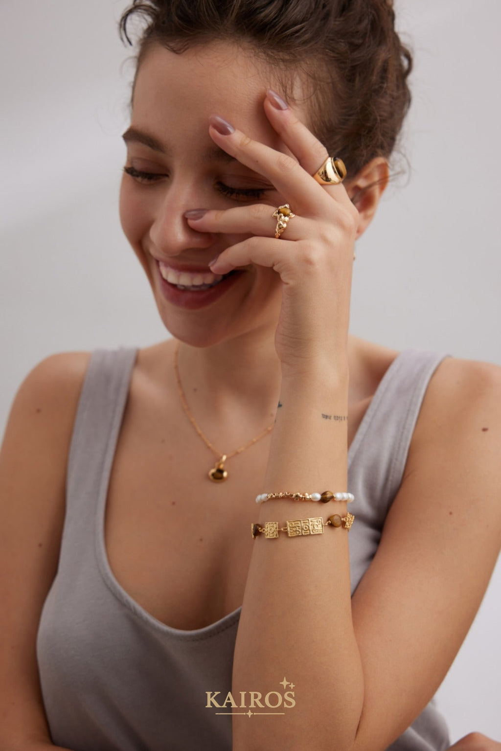Kairos logo-only cover - Pearl Light Renewal Bracelet