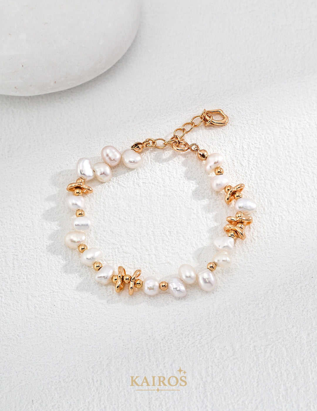 Kairos logo-only cover - Pearl Glow Grace Bracelet