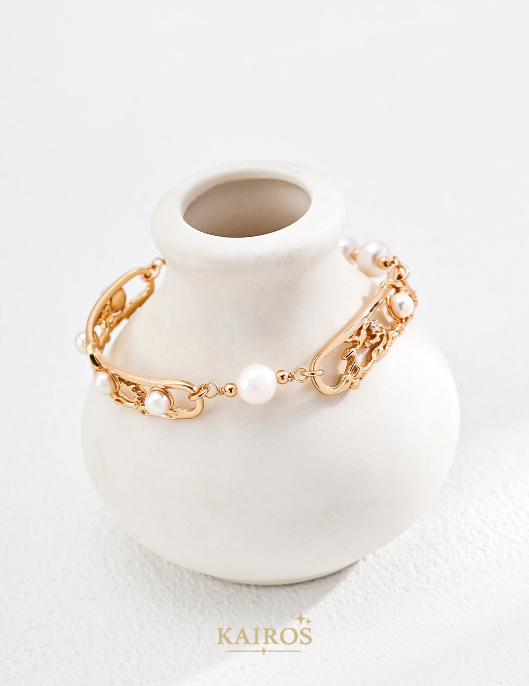 Kairos logo-only cover - Arc Flow Pearl Radiance Bracelet