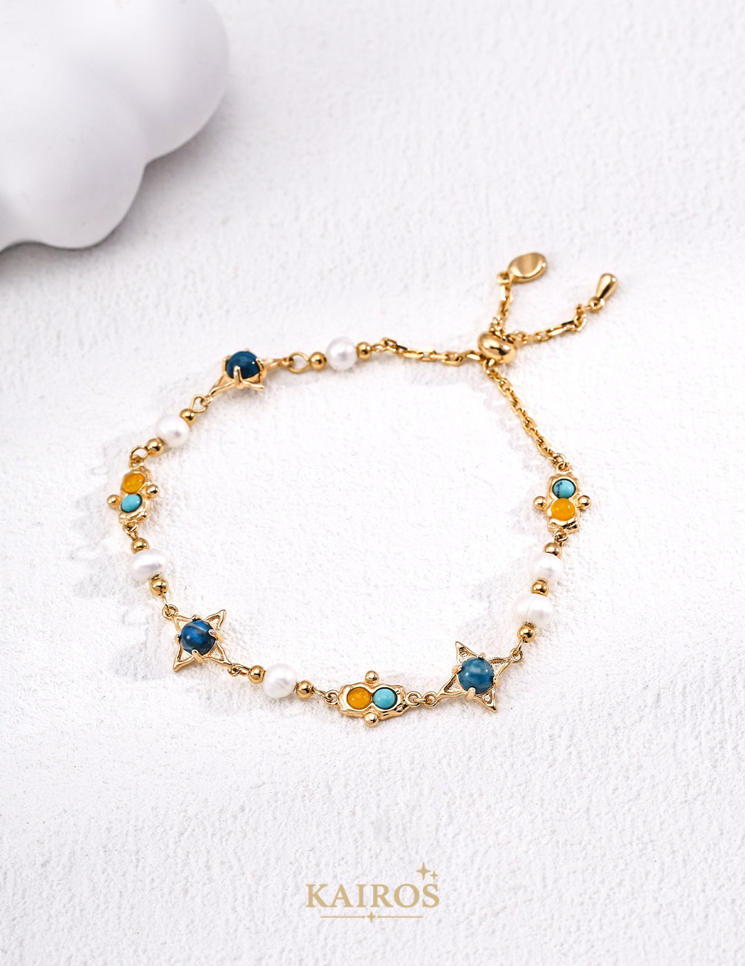 Kairos logo-only cover - Pearl Romance Celestial Bracelet