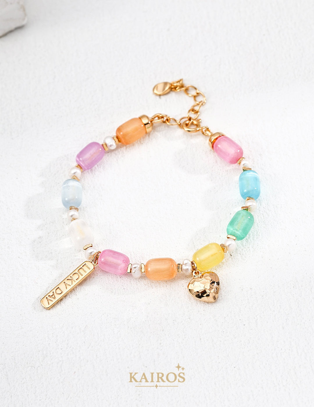 Kairos logo-only cover - Heart Echo Pearl Radiance Bracelet