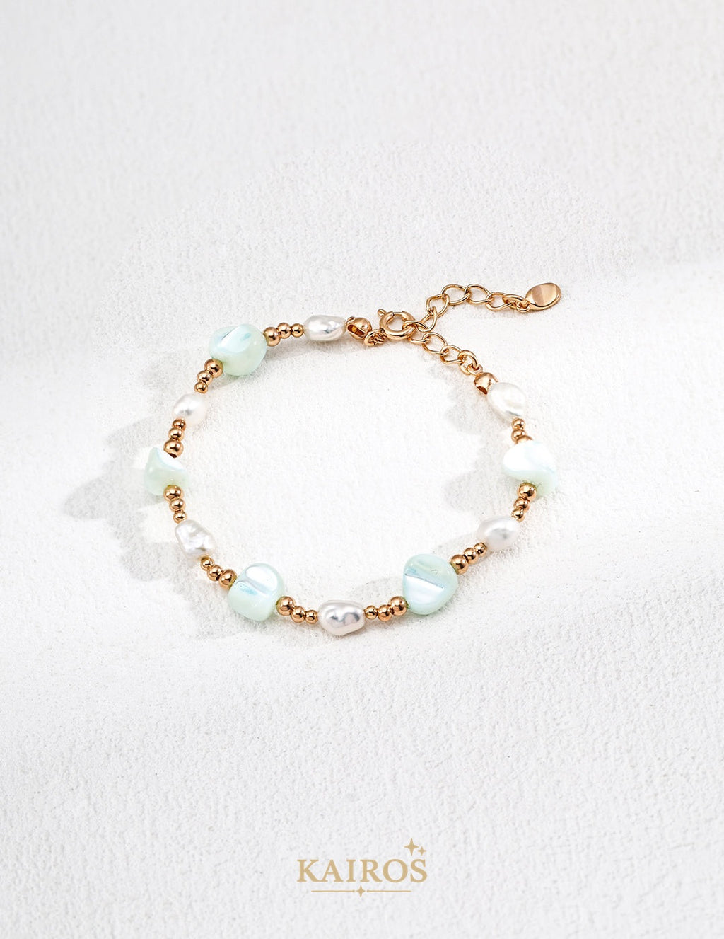Kairos logo-only cover - Pearl Serenity Bloom Bracelet