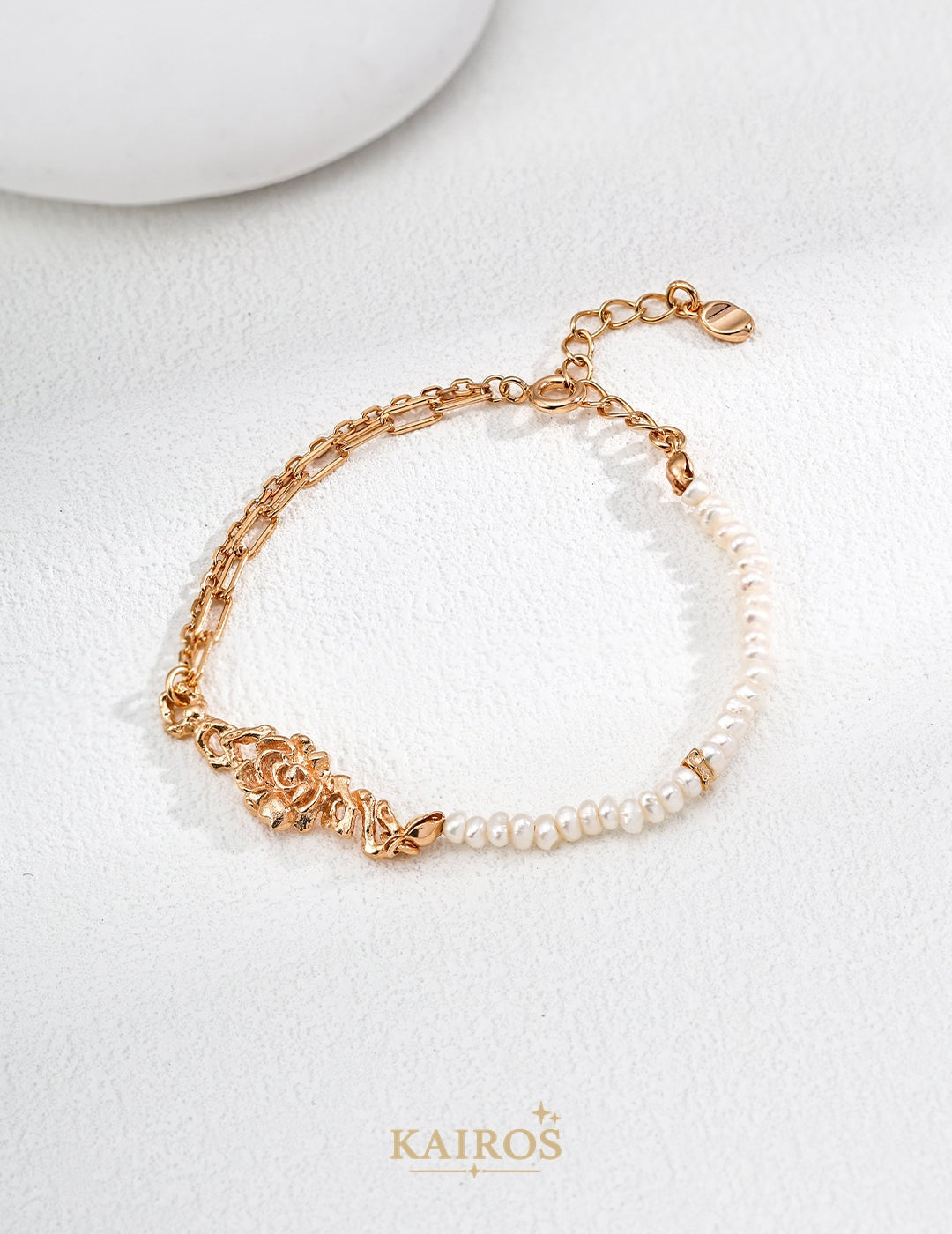 Kairos logo-only cover - Thorn Rose Pearl Bracelet