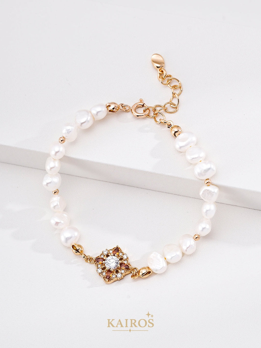 Kairos logo-only cover - Auspicious Blossom Pearl Bracelet