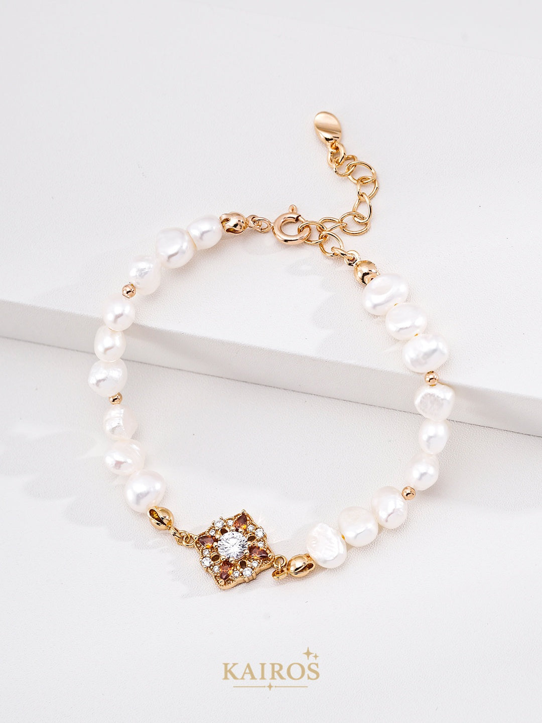 Kairos logo-only cover - Auspicious Blossom Pearl Bracelet