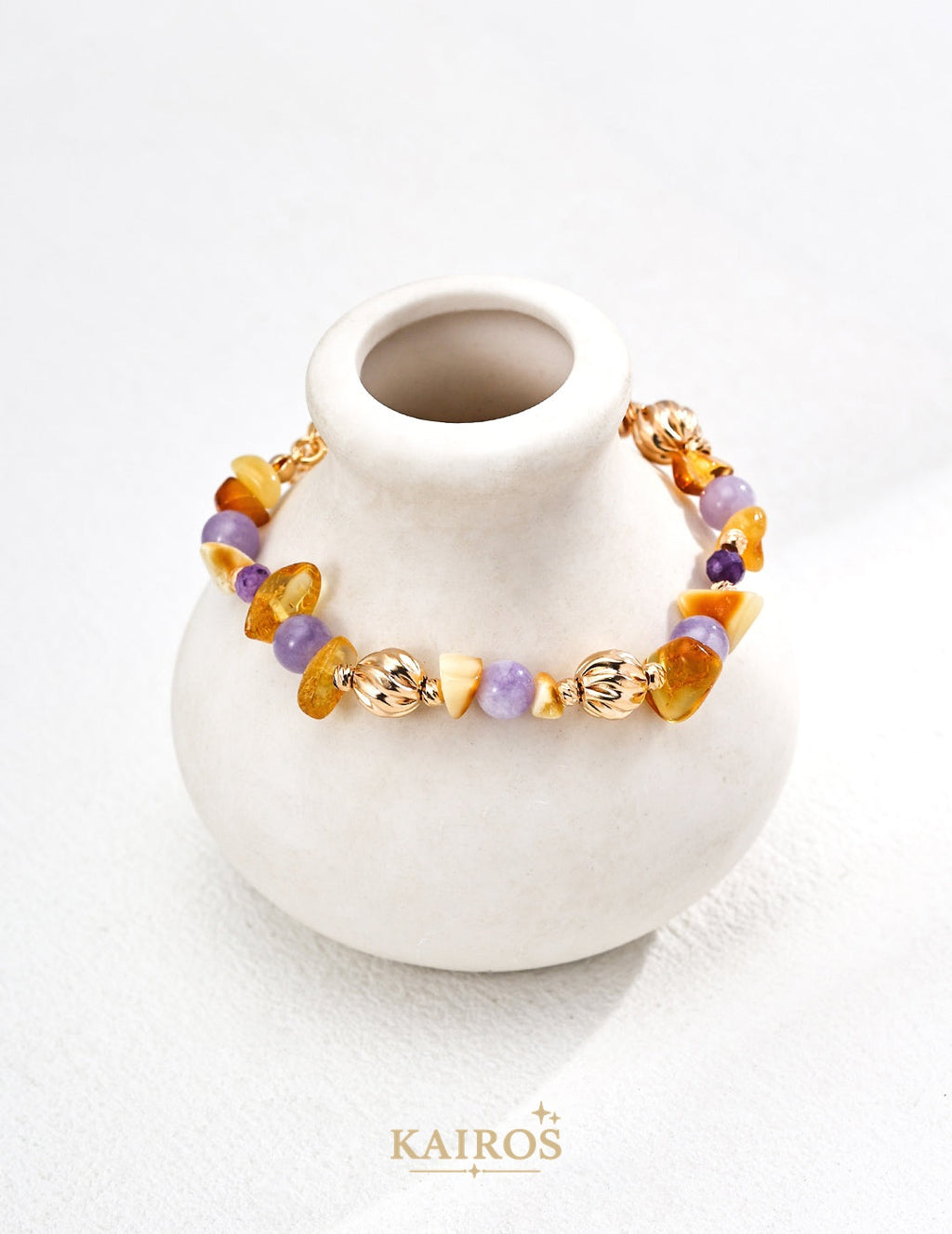Kairos logo-only cover - Amethyst Grace Bracelet