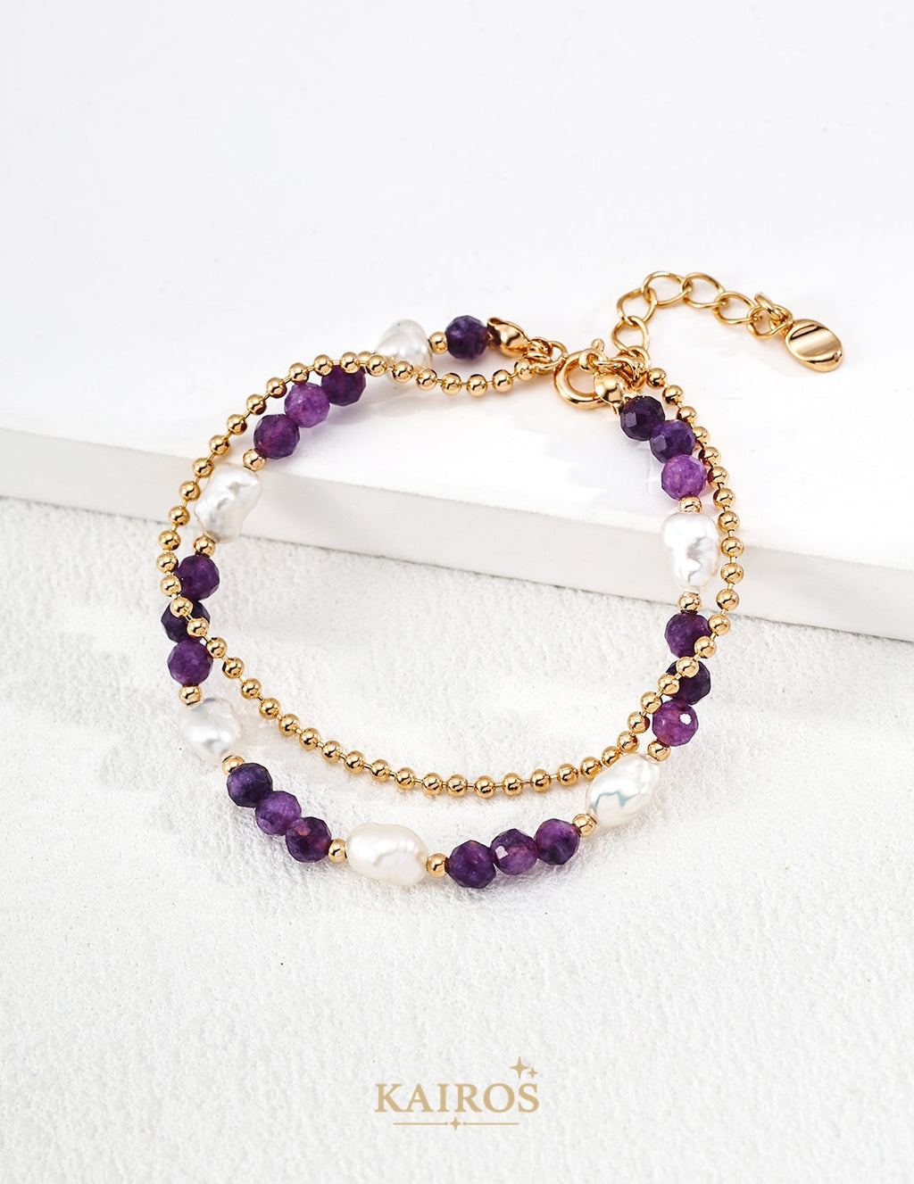 Kairos logo-only cover - Amethyst Light Bracelet