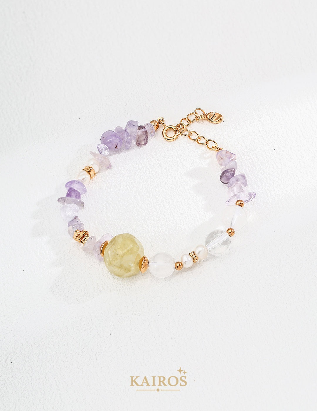 Kairos logo-only cover - Celestial Star Amethyst Bracelet