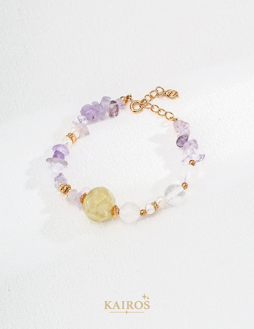 Kairos logo-only cover - Celestial Star Amethyst Bracelet