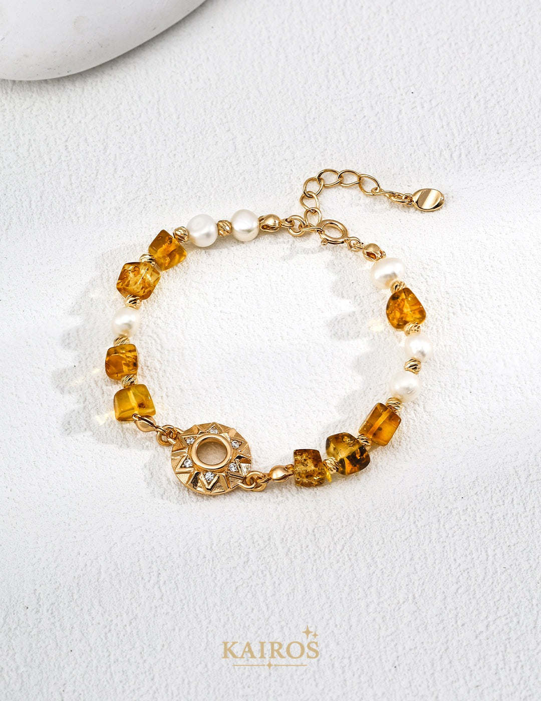 Kairos logo-only cover - Sunburst Pearl Bracelet
