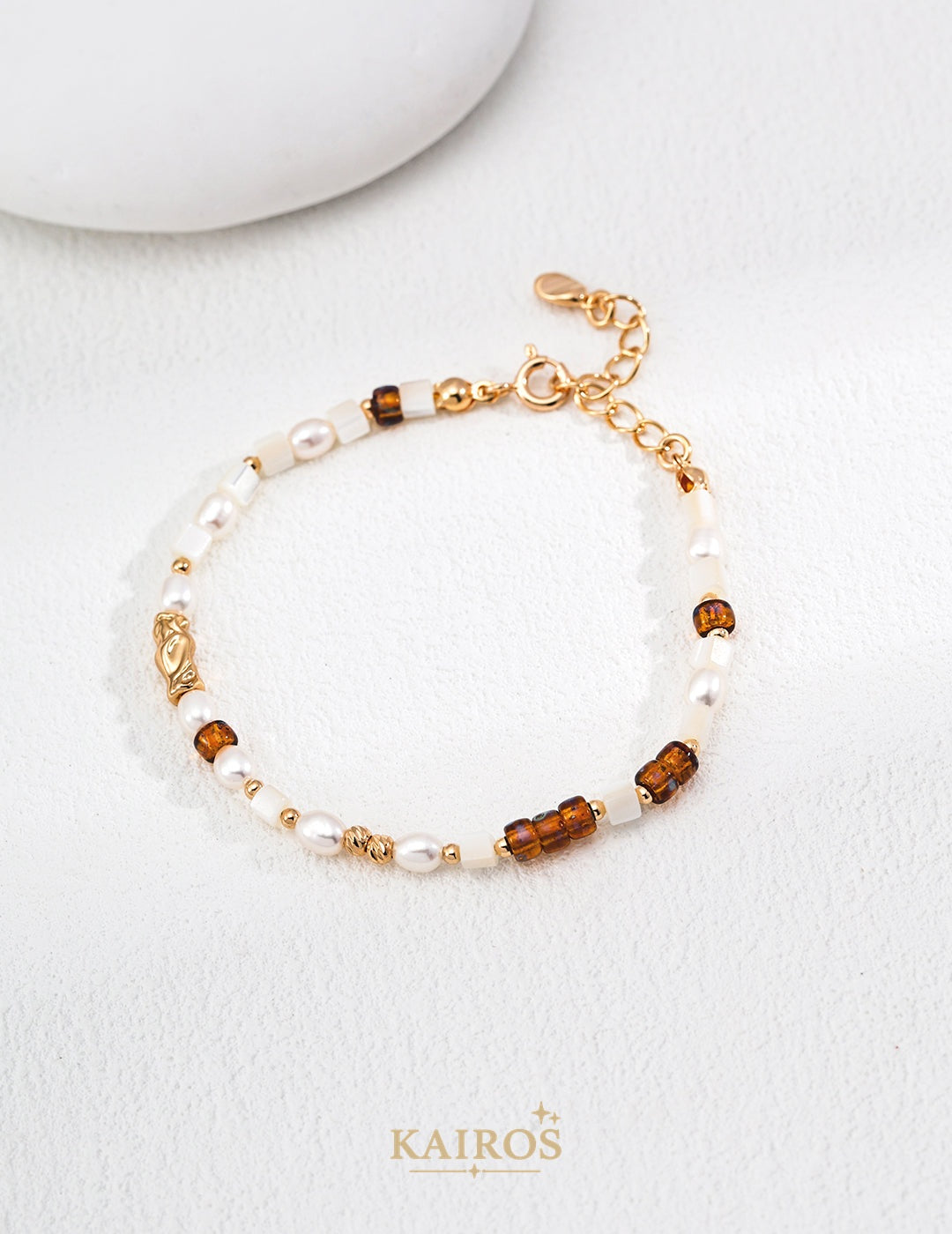 Kairos logo-only cover - Pearl Grace Serenity Bracelet
