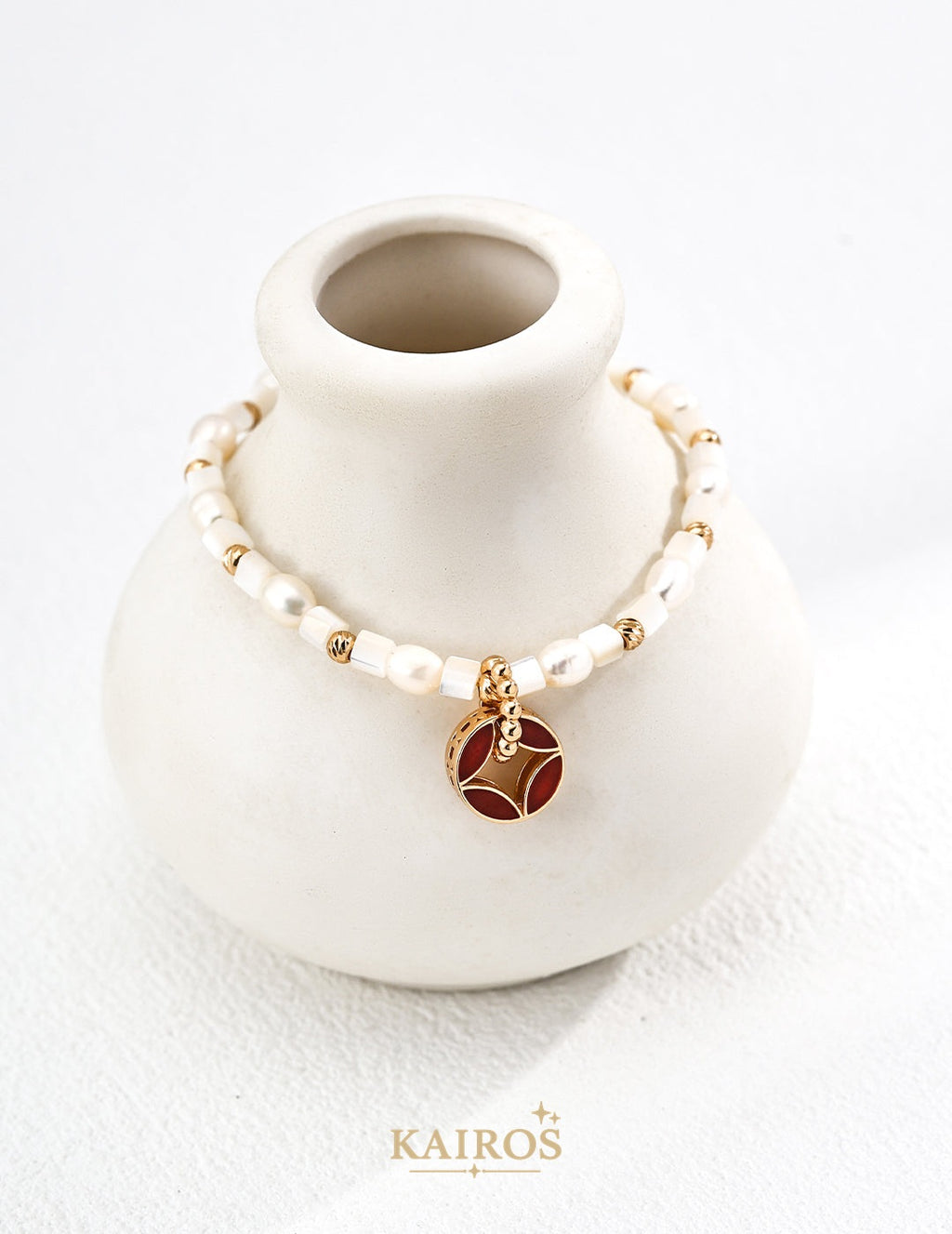Kairos logo-only cover - Fortune Coin Pearl Bracelet