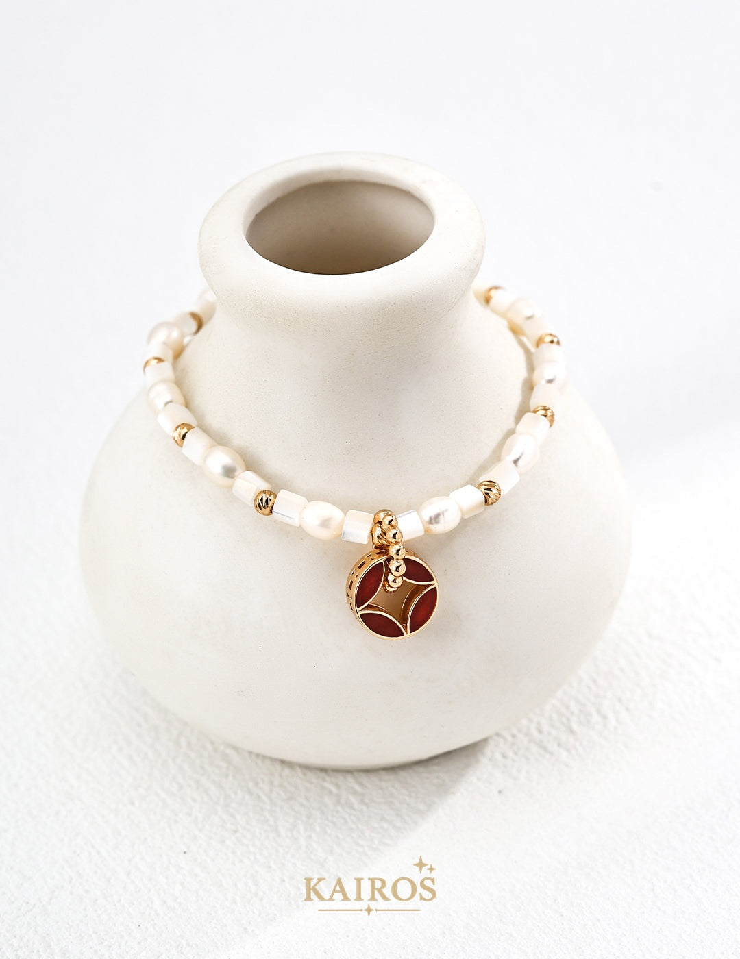 Kairos logo-only cover - Fortune Coin Pearl Bracelet