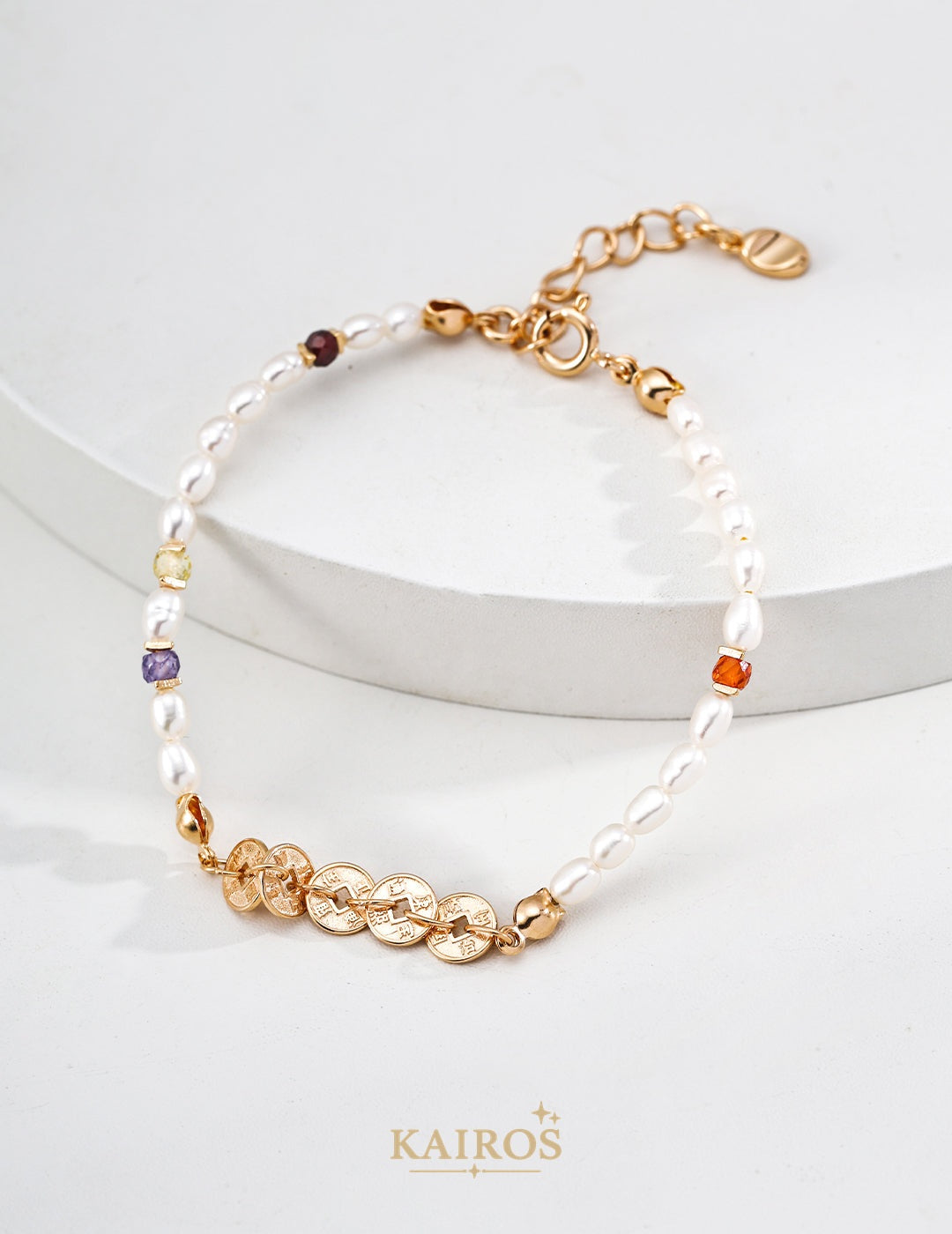 Kairos logo-only cover - Pearl Serenity Bracelet