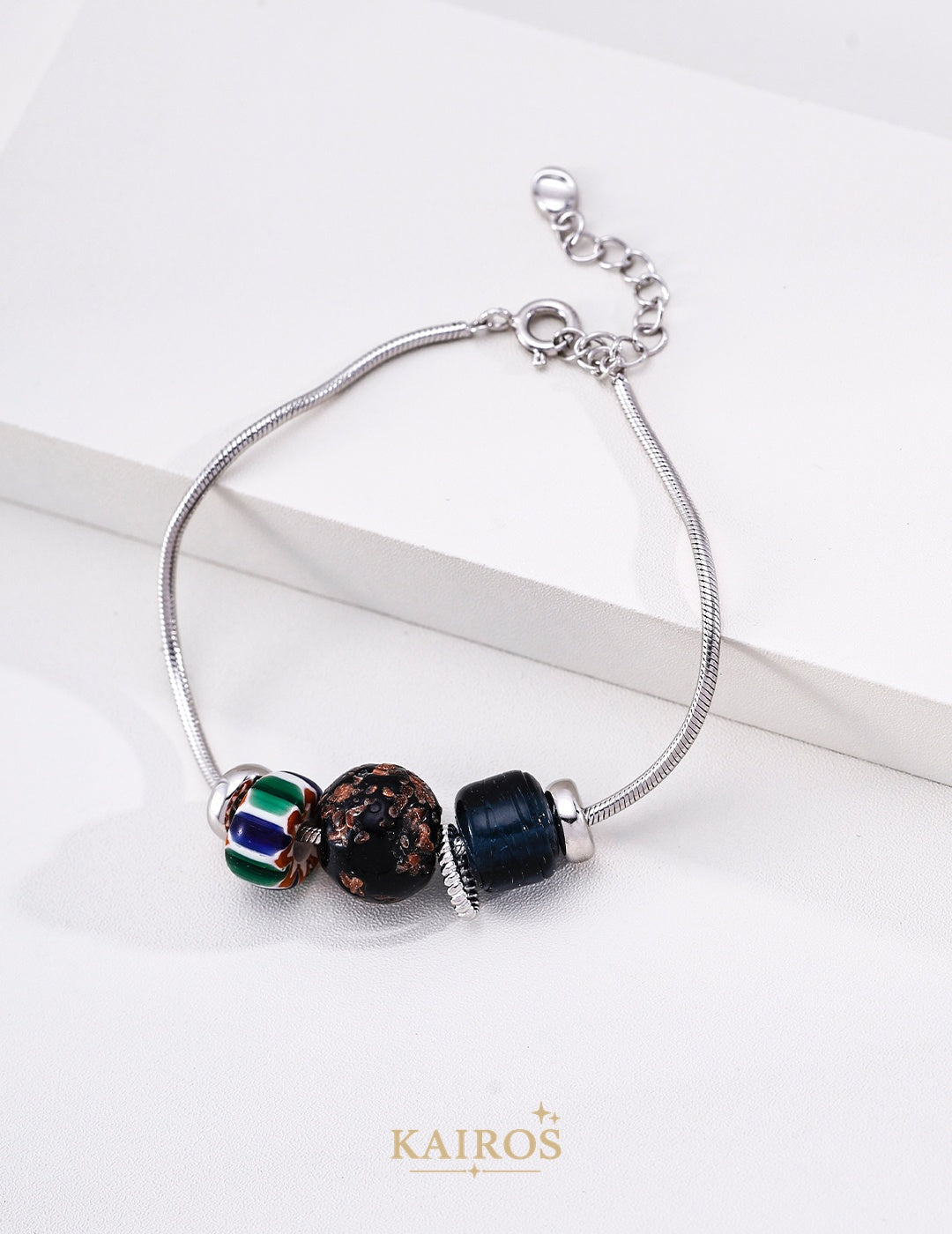 Kairos logo-only cover - Nepalese Artisan Glass Bracelet