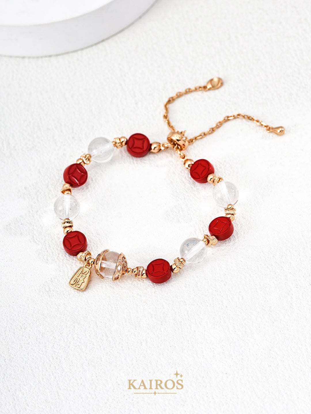 Kairos logo-only cover - Fortune Coin Crystal Bracelet