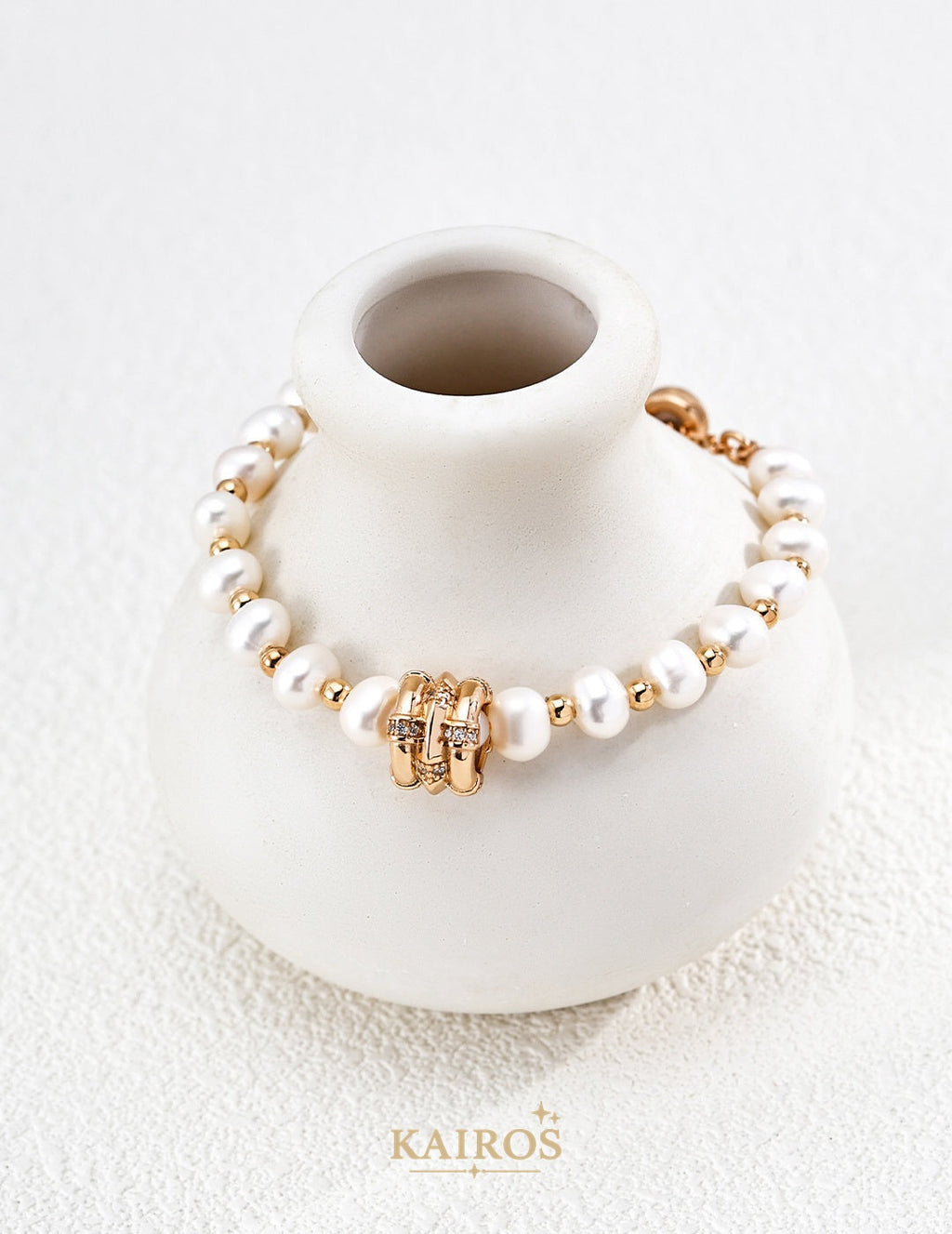 Kairos logo-only cover - Celestial Star Pearl Bracelet