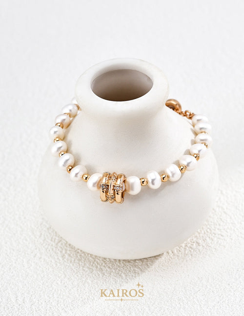 Kairos logo-only cover - Celestial Star Pearl Bracelet