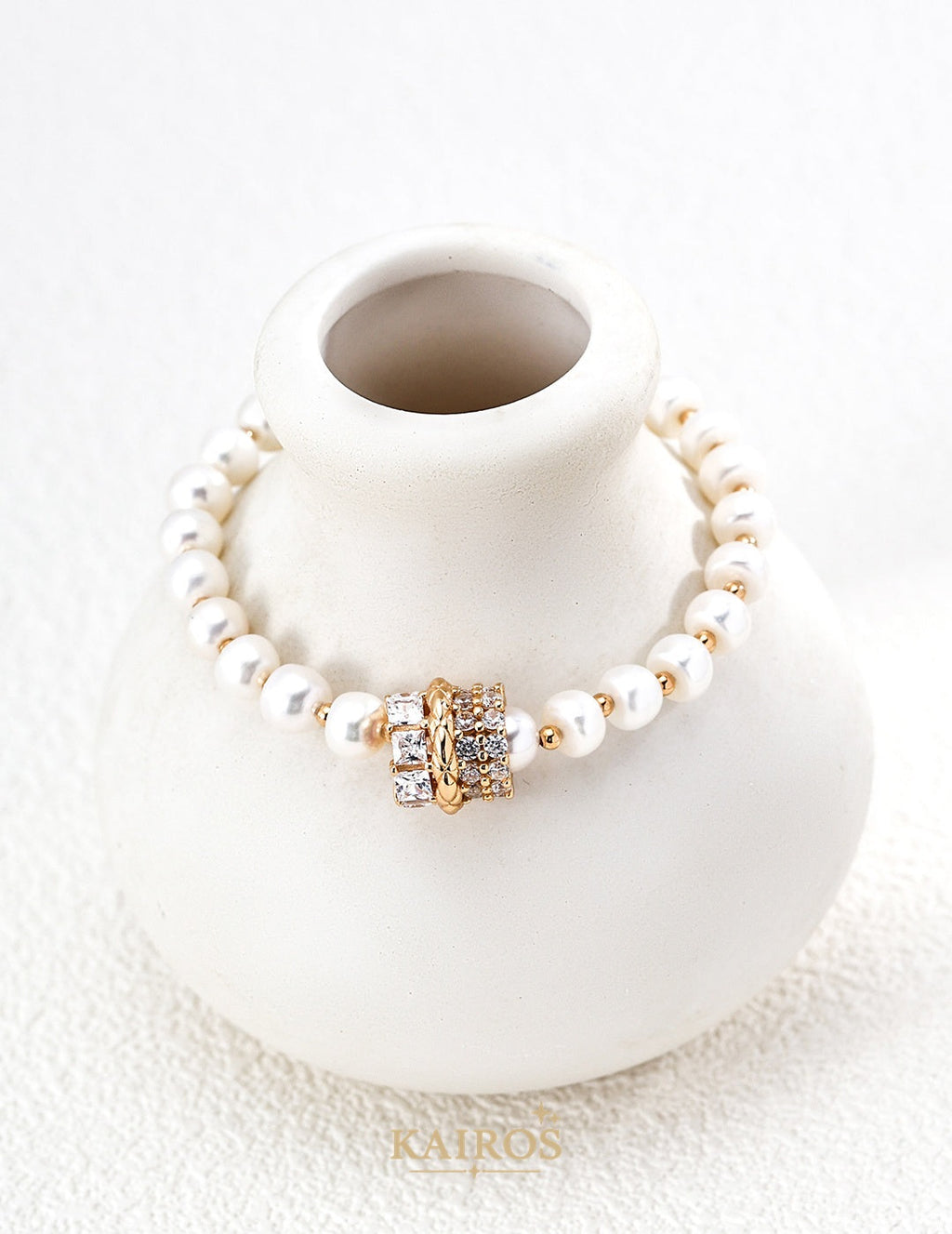 Kairos logo-only cover - Celestial Star Pearl Light Bracelet